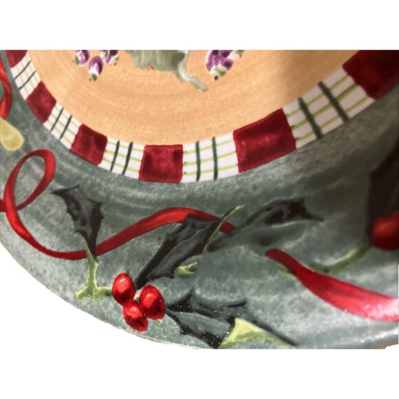 Lenox Winter Greetings Everyday Goldfinch Dinner Plates 10.75" Catherine McClung - Picture 3 of 15